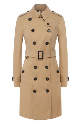 Женский хлопковый тренч sandringham BURBERRY бежевого цвета по цене 138000 руб., арт. 3900547 | Фото 1 Женский хлопковый тренч sandringham BURBERRY бежевого цвета, арт. 3900547 | Фото 1