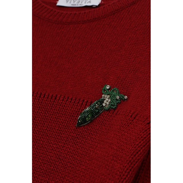 Вязаный свитер с аппликацией Vivetta 74 VB399/VID Фото 3