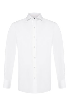 Мужская хлопковая сорочка TOM FORD белого цвета по цене 54700 руб., арт. 3FT190/94C1AX | Фото 1 Мужская хлопковая сорочка TOM FORD белого цвета, арт. 3FT190/94C1AX | Фото 1 (Материал внешний: Хлопок; Длина (для топов): Стандартные; Рукава: Длинные; Мужское Кросс-КТ: Сорочка-одежда; Статус проверки: Проверена категория, Проверено; Случай: Формальный; Принт: Однотонные; Манжеты: На пуговицах; Воротник: Акула)