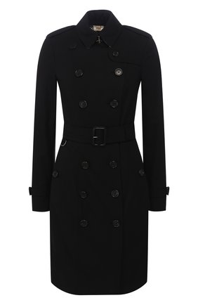 Женский хлопковый тренч sandringham BURBERRY черного цвета по цене 138000 руб., арт. 3900545 | Фото 1 Женский хлопковый тренч sandringham BURBERRY черного цвета, арт. 3900545 | Фото 1