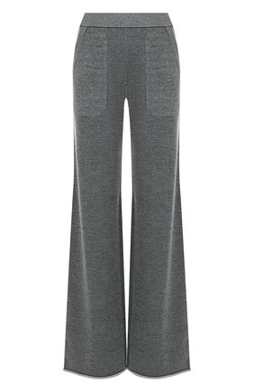 Женские серые однотонные расклешенные брюки с карманами MRZ, арт. FW17-0437 купить в ЦУМ | Фото №1 Однотонные расклешенные брюки с карманами MRZ серые | Фото №1