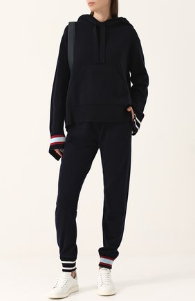 Женские синие джоггеры из смеси шерсти и кашемира MRZ, арт. FW17-0473 купить в ЦУМ | Фото №1 Джоггеры из смеси шерсти и кашемира MRZ синие | Фото №1