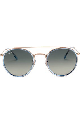 Женские солнцезащитные очки RAY-BAN голубого цвета по цене 11900 руб., арт. 3647N-906771 | Фото 2 Женские солнцезащитные очки RAY-BAN голубого цвета, арт. 3647N-906771 | Фото 2