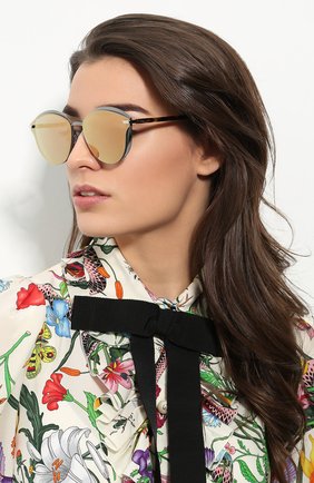 Женские желтые солнцезащитные очки Dior, сезон SS 2018, арт. DI0RMURMURE 1SK купить в ЦУМ | Фото №1 Солнцезащитные очки Dior желтые | Фото №1