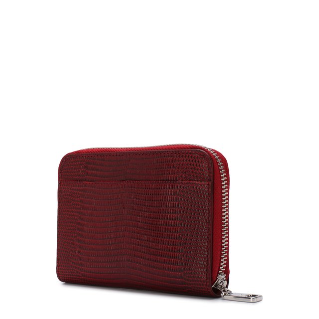 фото Кожаный кошелек на молнии с логотипом бренда dolce & gabbana