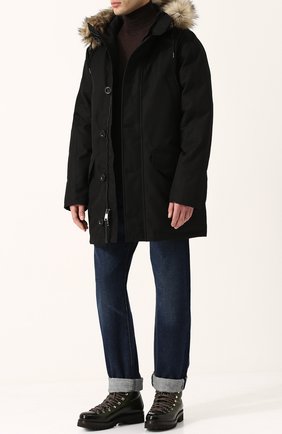 Мужские кожаные ботинки на шнуровке с меховой отделкой RALPH LAUREN оливкового цвета по цене 146500 руб., арт. 815696522 | Фото 2 Мужские кожаные ботинки на шнуровке с меховой отделкой RALPH LAUREN оливкового цвета, арт. 815696522 | Фото 2