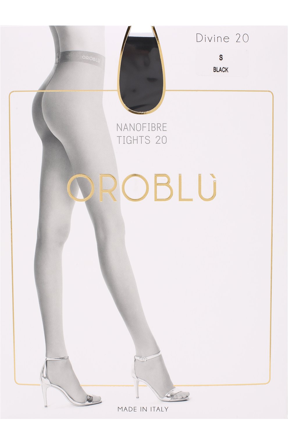 Женские капроновые колготки OROBLU черного цвета, арт. V0BC01571 | Фото 1