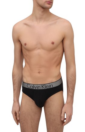 Мужские хлопковые брифы с широкой резинкой CALVIN KLEIN черного цвета по цене 3295 руб., арт. NB1297A | Фото 2 Мужские хлопковые брифы с широкой резинкой CALVIN KLEIN черного цвета, арт. NB1297A | Фото 2