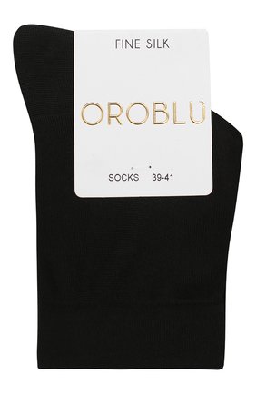 Женские шелковые носки OROBLU черного цвета по цене 2575 руб., арт. V0BFS10SM | Фото 1 Женские шелковые носки OROBLU черного цвета, арт. V0BFS10SM | Фото 1
