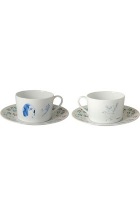 Набор из двух чашек с блюдцами Marc Chagall Bernardaud, арт. 0088/83-2 в ЦУМ | Фото №1 Набор из двух чашек с блюдцами Marc Chagall Bernardaud | Фото №1