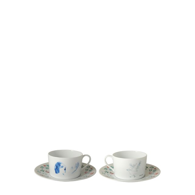 фото Набор из двух чашек с блюдцами marc chagall bernardaud