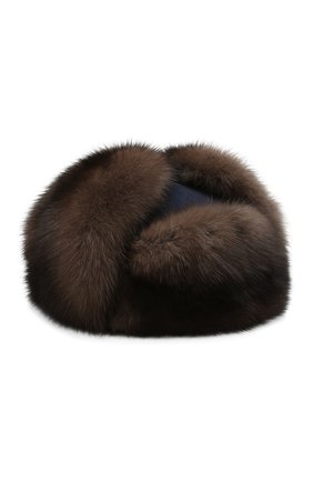 Мужская кашемировая шапка alaskan с меховой отделкой LORO PIANA темно-синего цвета по цене 662500 руб., арт. FAG4600 | Фото 1 Мужская кашемировая шапка alaskan с меховой отделкой LORO PIANA темно-синего цвета, арт. FAG4600 | Фото 1