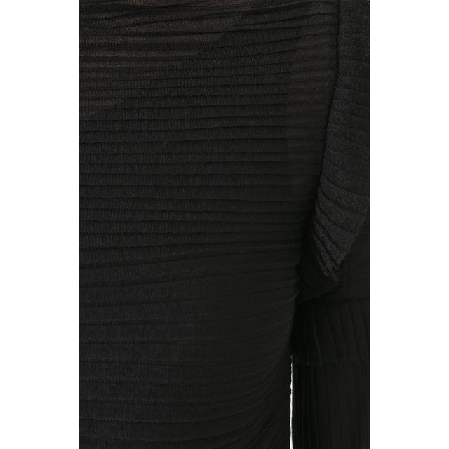 фото Приталенное шелковое платье-миди с длинным рукавом tom ford