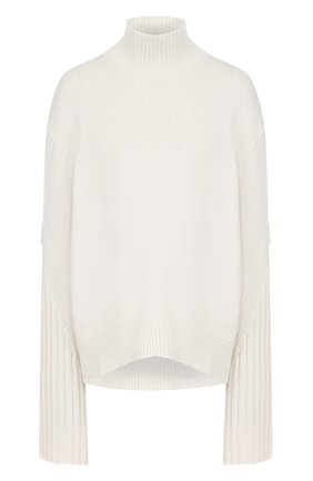 Женский белый однотонный кашемировый свитер свободного кроя MRZ, арт. FW17-0523 купить в ЦУМ | Фото №1 Однотонный кашемировый свитер свободного кроя MRZ белый | Фото №1