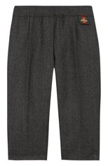 Детские шерстяные брюки с эластичным поясом GUCCI серого цвета, арт. 475406/XBB73 | Фото 1 (Кросс-КТ НВ: Брюки; Статус проверки: Проверена категория)