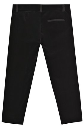 Детские бархатные брюки GUCCI черного цвета, арт. 483875/XBC47 | Фото 2 (Материал внешний: Хлопок; Стили: Классический; Статус проверки: Проверено, Проверена категория; Материал подклада: Купро)
