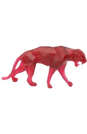 Скульптура дикая пантера (малая) DAUM красного цвета, арт. 05335-2 | Фото 1 (Интерьер_коллекция: Richard Orlinski; Статус проверки: Проверена категория; Ограничения доставки: fragile-2)