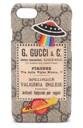 Чехол для iPhone 7 с принтом Gucci, цвет , арт. 473913/K9GRT в ЦУМ | Фото №1 Чехол для iPhone 7 с принтом Gucci | Фото №1
