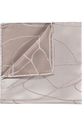 Мужской шелковый платок GIORGIO ARMANI серого цвета, арт. 360023/8P952 | Фото 1 (Материал: Шелк, Текстиль; Статус проверки: Проверена категория, Проверено)