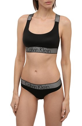 Женские стринги с широким поясом и логотипом бренда CALVIN KLEIN черного цвета по цене 2855 руб., арт. QF4054E | Фото 2 Женские стринги с широким поясом и логотипом бренда CALVIN KLEIN черного цвета, арт. QF4054E | Фото 2