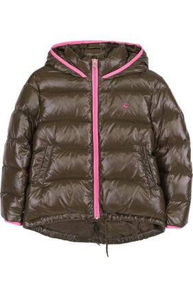 Пуховая куртка с капюшоном Fay Junior хаки цвета, арт. NBS36358070 в ЦУМ | Фото №1 Пуховая куртка с капюшоном Fay Junior хаки цвета | Фото №1