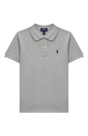 Детское хлопковое поло POLO RALPH LAUREN серого цвета по цене 6265 руб., арт. 322603252 | Фото 1 Детское хлопковое поло POLO RALPH LAUREN серого цвета, арт. 322603252 | Фото 1 (Рукава: Короткие; Материал внешний: Хлопок; Статус проверки: Проверено; Ростовка одежда: 6 лет | 116 см)