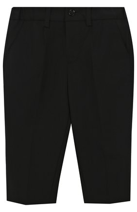 Детские шерстяные брюки DOLCE & GABBANA черного цвета по цене 14650 руб., арт. L11P03/FUBBG | Фото 1 Детские шерстяные брюки DOLCE & GABBANA черного цвета, арт. L11P03/FUBBG | Фото 1