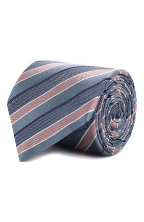 Мужской шелковый галстук BRIONI розового цвета, арт. 062I00/P7469 | Фото 1 (Статус проверки: Проверено; Материал: Текстиль, Шелк; Принт: С принтом)
