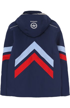 Куртка с капюшоном и контрастной отделкой Bogner Kids синего цвета, арт. 35304901 в ЦУМ | Фото №1 Куртка с капюшоном и контрастной отделкой Bogner Kids синего цвета | Фото №1
