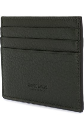 Мужской кожаный футляр для кредитных карт GIORGIO ARMANI зеленого цвета по цене 16150 руб., арт. Y2R099/YDH4J | Фото 2 Мужской кожаный футляр для кредитных карт GIORGIO ARMANI зеленого цвета, арт. Y2R099/YDH4J | Фото 2