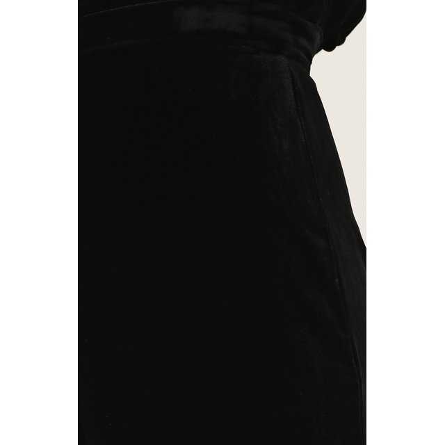 фото Однотонные шерстяные брюки с широким поясом tegin