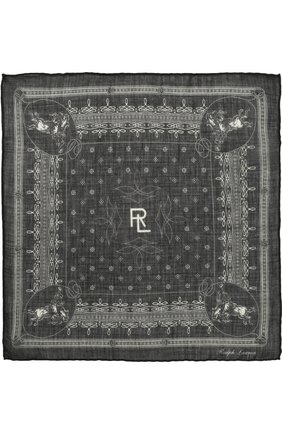 Мужской платок из смеси кашемира и шелка RALPH LAUREN черного цвета по цене 13950 руб., арт. 791669631 | Фото 2 Мужской платок из смеси кашемира и шелка RALPH LAUREN черного цвета, арт. 791669631 | Фото 2