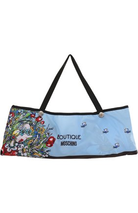 Женский светло-голубой складной зонт с принтом Moschino, арт. 7010-0PENCL0SE купить в ЦУМ | Фото №4 Складной зонт с принтом Moschino светло-голубой | Фото №4