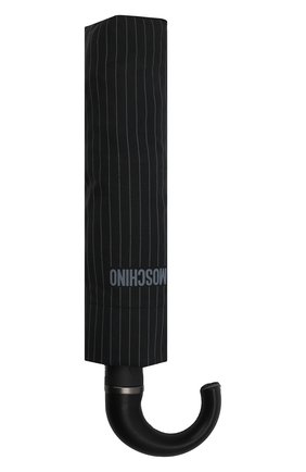 Женский черный складной зонт с логотипом бренда Moschino, арт. 8509-T0PLESS купить в ЦУМ | Фото №4 Складной зонт с логотипом бренда Moschino черный | Фото №4