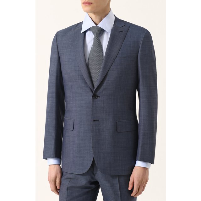 фото Шерстяной костюм с пиджаком на двух пуговицах brioni