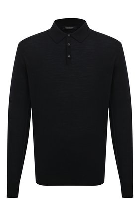 Мужское шерстяное поло с длинными рукавами ERMENEGILDO ZEGNA темно-синего цвета по цене 62800 руб., арт. UPM00/132 | Фото 1 Мужское шерстяное поло с длинными рукавами ERMENEGILDO ZEGNA темно-синего цвета, арт. UPM00/132 | Фото 1