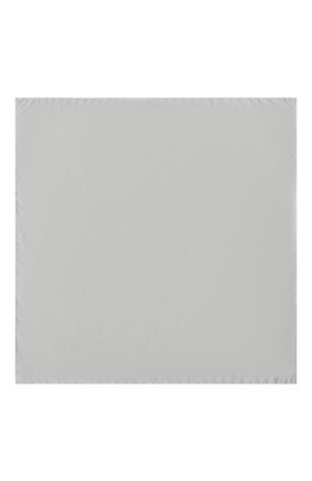 Мужской шелковый платок GIORGIO ARMANI серебряного цвета, арт. 360023/8P999 | Фото 3 (Материал: Текстиль, Шелк)