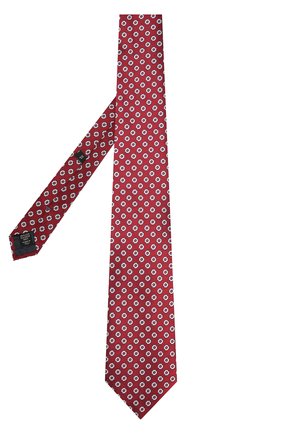 Мужской шелковый галстук с узором Z ZEGNA красного цвета, арт. Z3D20/1XW | Фото 2 (Материал: Текстиль, Шелк; Принт: С принтом)