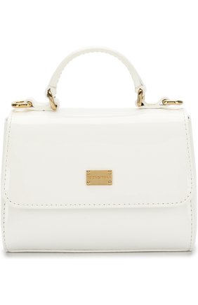 Сумка из лаковой кожи Dolce & Gabbana белого цвета, арт. 0130/EB0103/A1471 в ЦУМ | Фото №1 Сумка из лаковой кожи Dolce & Gabbana белого цвета | Фото №1