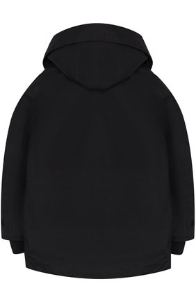 Детского куртка с капюшоном и накладными карманами DSQUARED2 черного цвета, арт. DQ032R-D00QC | Фото 2 (Материал внешний: Синтетический материал; Рукава: Длинные; Статус проверки: Проверена категория, Требуются правки)