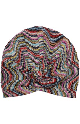 Вязаный тюрбан Missoni, разноцветного цвета, арт. E18.MM.217614 в ЦУМ | Фото №1 Вязаный тюрбан Missoni разноцветного цвета | Фото №1