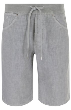 Мужские серые льняные шорты с поясом на кулиске 120% Lino, арт. N0M2120/0253/001 купить в ЦУМ | Фото №1 Льняные шорты с поясом на кулиске 120% Lino серые | Фото №1