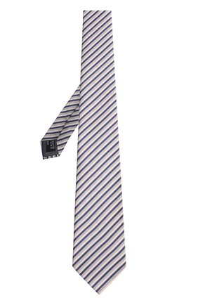 Мужской шелковый галстук в полоску GIORGIO ARMANI разноцветного цвета, арт. 360054/8P802 | Фото 2 (Материал: Шелк, Текстиль; Статус проверки: Проверено; Принт: С принтом)