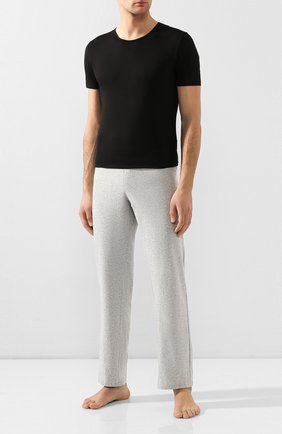 Мужские хлопковая футболка с круглым вырезом ZIMMERLI черного цвета по цене 8710 руб., арт. 172-1461 | Фото 2 Мужские хлопковая футболка с круглым вырезом ZIMMERLI черного цвета, арт. 172-1461 | Фото 2