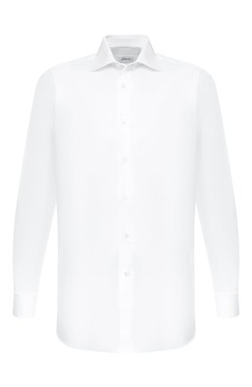 Мужская хлопковая сорочка BRIONI белого цвета по цене 45900 руб., арт. RCL9B2/PZ034 | Фото 1 Мужская хлопковая сорочка BRIONI белого цвета, арт. RCL9B2/PZ034 | Фото 1