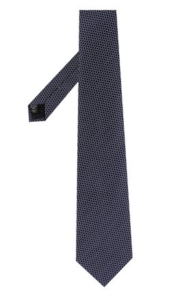 Мужской шелковый галстук ERMENEGILDO ZEGNA темно-синего цвета, арт. Z3E18/1XW | Фото 2 (Материал: Текстиль, Шелк; Принт: С принтом)