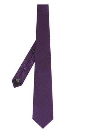 Мужской шелковый галстук с узором ERMENEGILDO ZEGNA фиолетового цвета, арт. Z3W05/1XW | Фото 2 (Материал: Текстиль, Шелк; Принт: Без принта)