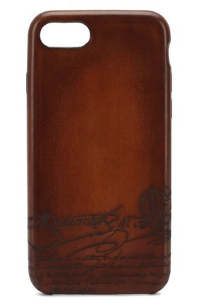 Мужской кожаный чехол для iphone 7/8 BERLUTI коричневого цвета по цене 22350 руб., арт. X155097 | Фото 1 Мужской кожаный чехол для iphone 7/8 BERLUTI коричневого цвета, арт. X155097 | Фото 1
