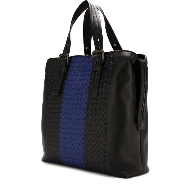 фото Кожаная сумка-тоут с плетением intrecciato bottega veneta