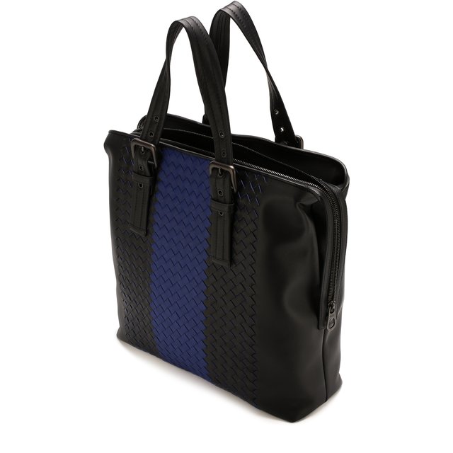фото Кожаная сумка-тоут с плетением intrecciato bottega veneta